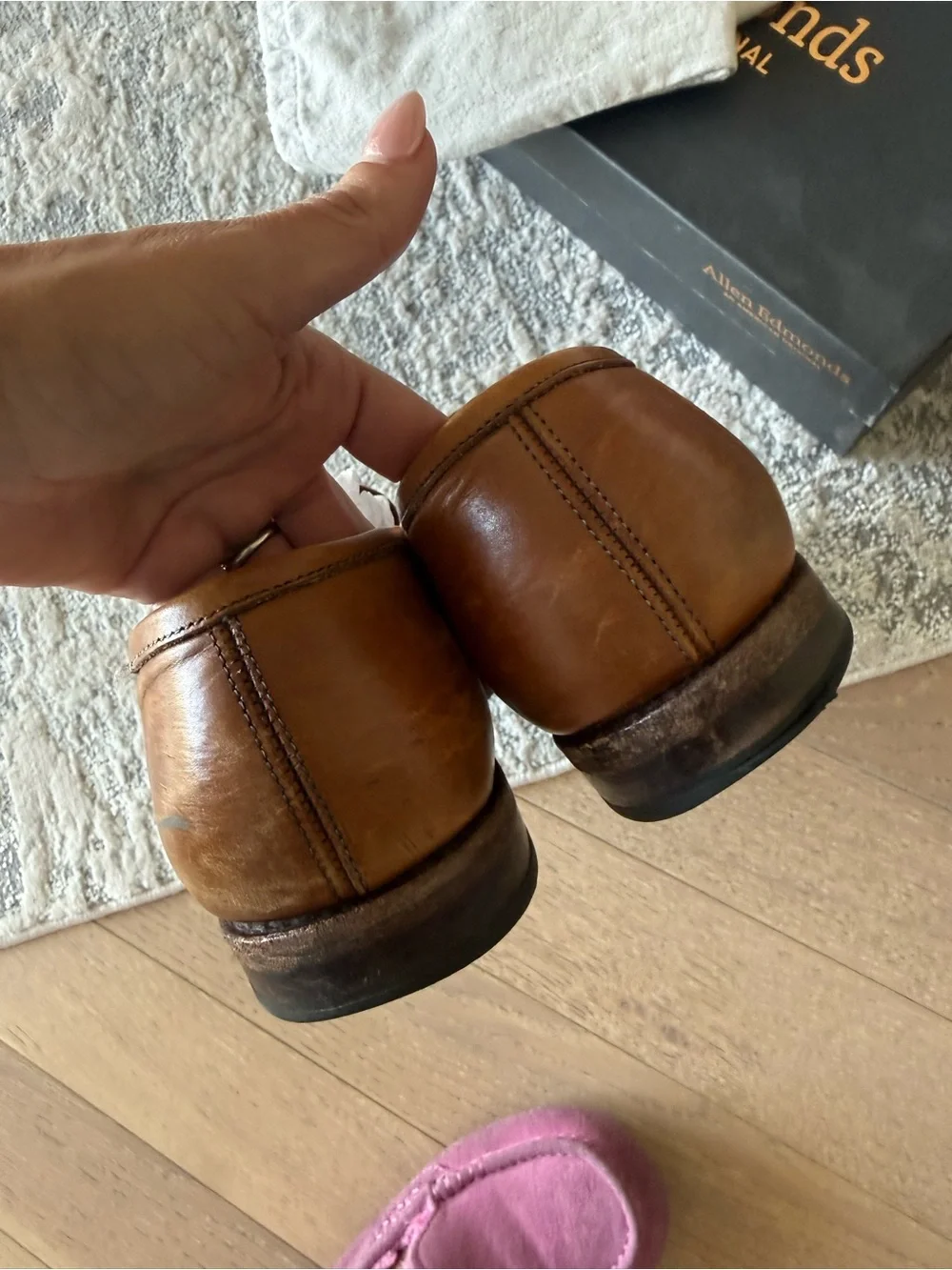 Allen Edmonds Brown Leather Penny Loafers